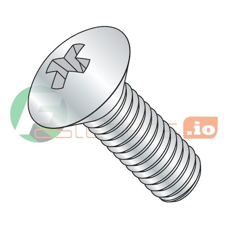 Newport Fasteners 1/4"-28 x 1-1/4 in Phillips Oval Machine Screw, Zinc Plated Steel, 2000 PK 389016
